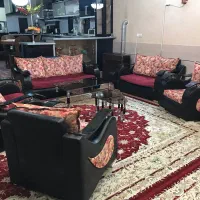 مبلمان راحتی ۹ نفره همراه ۳تا عسلی و جلومبلی|مبلمان خانگی و میز عسلی|شاهرود, |دیوار