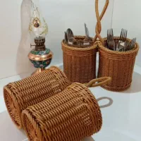 سبد جا قاشق چنگال|ظروف نگهدارنده، پلاستیکی، یک‌بارمصرف|تاکستان, |دیوار