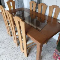 میزو صندلی ۸نفره|میز و صندلی غذاخوری|بندر انزلی, مسکن مهر|دیوار