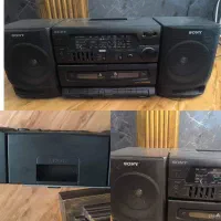 ضبط صوت سونی دو کاستsony قدیمی سالم