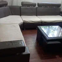 مبل میز وسط چوب پرده