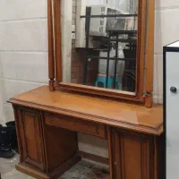 میز آرایش و آینه چوب راش نایاب