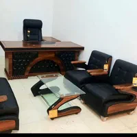 میز مدیریت مدل مبل چرمی دفتر جدید نیمست اداری|دفتر کار|یزد, |دیوار