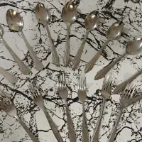 قاشق و چنگال قدیمی غذا خوری