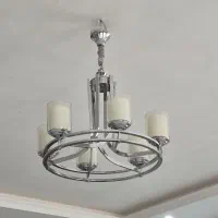 لوستر استیل 6 شاخه