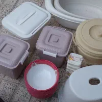 ظروف پلاستیکی نو|ظروف نگهدارنده، پلاستیکی، یکبارمصرف|بجنورد, |دیوار