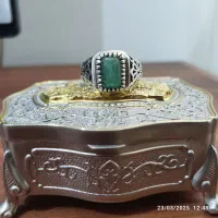 انگشتر نقره جواهر زمرد پنجشیر افغانستان|جواهرات|بهبهان, |دیوار