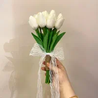 دسته گل لاله برای عروسی|گل مصنوعی|بندرعباس, |دیوار