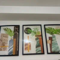 تابلو قاب طرح چوب مشکی