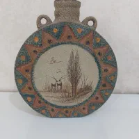 قمقمه سرامیکی سلجوقی، طرح سیلک