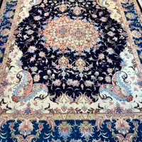فرش دستباف جفت ۶ متری کاشمر سالاری سرمه ای دستبافت|فرش|تهران, مولوی|دیوار