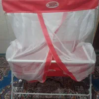 گهواره در حد نو سالم و تمیز همراه با کیف حمل