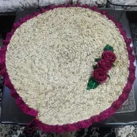 سفره حصیری سه گل