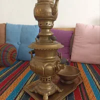 سماور برنجی روس ذغالی|کلکسیون اشیاء عتیقه|هشتگرد, فاز ۱ مهستان|دیوار
