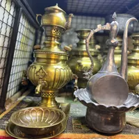 سماور و افتابه لگن مسی اصلی