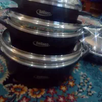 یک دست قابلمه استفاده نشده بدون جعب|ظروف پخت‌وپز|رشت, منظریه|دیوار