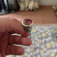 انگشتر یاقوت قرمز آفریقایی رکاب نقره|جواهرات|تهران, خرمشهر|دیوار