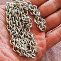 زنجیر نقره گردنبند انگشتر