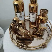 سینی و دکوری ست طلایی