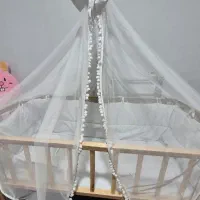 تخت گهواره کودک چوبی