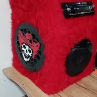 اسپیکر ساخته شده از ظبت و باند خودرو|سیستم صوتی خانگی|زرند, |دیوار