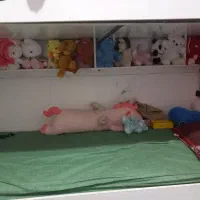 تخت دو طبقه تمام ام دی اف با اهن کشی|تخت و سرویس خواب|رفسنجان, |دیوار