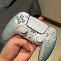 دسته پلی استیشن فایو سفید کروم