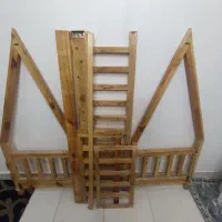 تخت چوبی کودک. مدل کلبه|تخت و صندلی بچه|سبزوار, امیر کبیر|دیوار