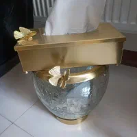 سطل زباله و جا دستمال کاغذی