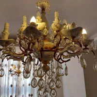 لوستر سفید طلایی