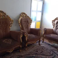 مبل سلطنتی9نفره|مبلمان خانگی و میز عسلی|ابریشم, |دیوار