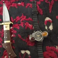 انگشتر نقره و چاقو عتیقه