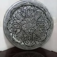 سماور زغالی سینی مسی دیوارکوب مجمع تابلو قلمکاری|کلکسیون اشیاء عتیقه|تهران, پرستار|دیوار