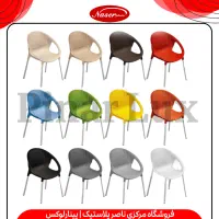 میز صندلی نهارخوری پایه فلزی طرح مارال/کارخانه