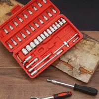 آچار بکس 46 عددی (آکبند شرکتی) جعبه ابزار حرفه ای|ابزارآلات|زاهدان, |دیوار