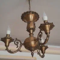 لوستر برنزی|لوستر و چراغ آویز|اراک, |دیوار