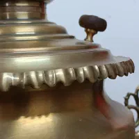 سماور برنجی مهردار|کلکسیون اشیاء عتیقه|کاشان, الغدیر|دیوار