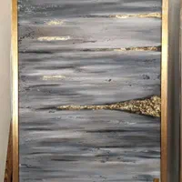 تابلو نقاشی سه تکه دکوراتیو *ورق طلا*|تابلو، نقاشی، عکس|تهران, عباس‌آباد|دیوار