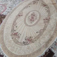 فرش بیضی رنگ کرم|فرش|ابهر, |دیوار