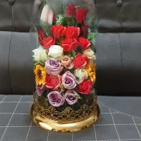 گل مصنوعی شیشه ای بزرگ|گل مصنوعی|قم, نیروگاه|دیوار