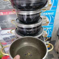 سرویس قابلمه 10پارچه سایز بزرگ 32 هلنا|ظروف پخت‌وپز|قم, ولیعصر|دیوار