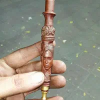 قلمکاری هنری وفاخررخ واقعی اثراستاداحمدزنجانی چاقو|کلکسیون اشیاء عتیقه|زنجان, |دیوار