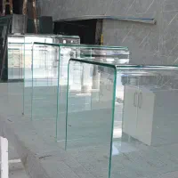 میزخم میزعسلی میزشیشه ای پک سه تایی میز اداری