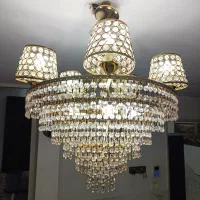 لوستر کریستالی|لوستر و چراغ آویز|ازنا, |دیوار