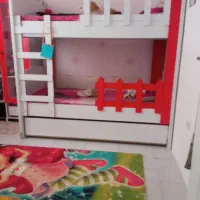 تخت دو طبقه سه خواب کم جا