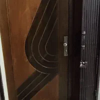 درب روکش رآش یک و نیم لنگه همراه قفل و دستگیره