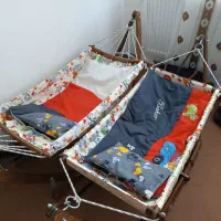 گهواره چوبی و برقی|اسباب و اثاث بچه|سقز, |دیوار