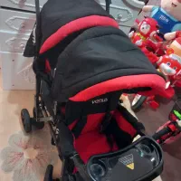 ۲عددکریر ۲عددروروئک ۲عدد سه چرخه کالسکه دوقلویی|اسباب و اثاث بچه|کرمان, |دیوار