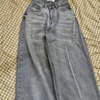 شلوار فول بگ جین طوسی|لباس|شیراز, تلخ داش|دیوار