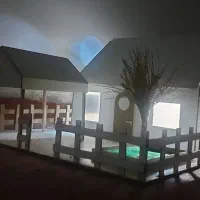 چراغ خواب با طرح خانه ویلایی